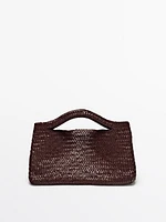 Medium woven nappa leather bag