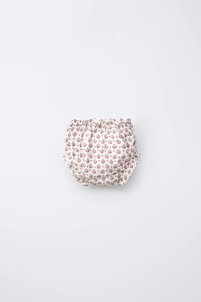 CULOTTE TEXTURÉE À FLEURS