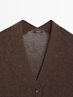 Cardigan oversize en maille fine