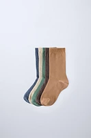 LOT DE CINQ CHAUSSETTES LONGUES