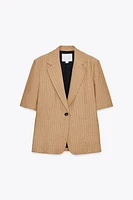 BLAZER AVEC LIN RAYURES ZW COLLECTION