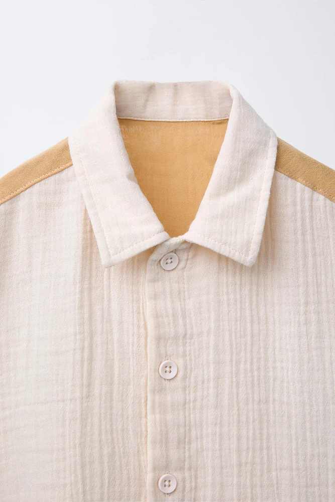 CHEMISE TEXTURÉE MULTICOLORE