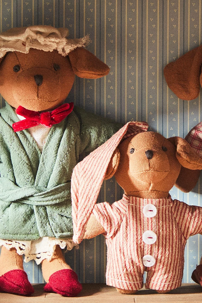 LOT DE 3 PELUCHES POUR ENFANT FAMILLE CHIENS