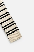 LIMITED EDITION STRIPED KNIT SCARF