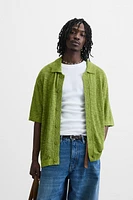 SLUB KNIT SHIRT