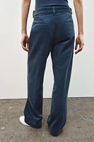 STRAIGHT LEG CORDUROY PANTS ZW COLLECTION