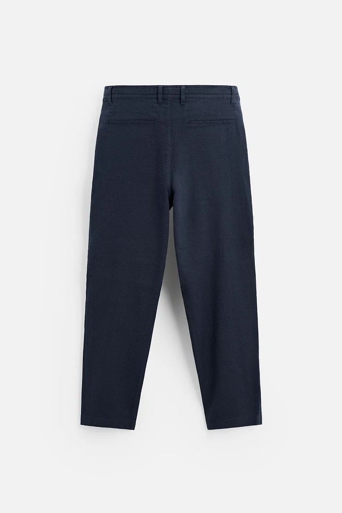 COTTON LINEN PANTS