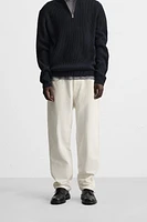 STRAIGHT FIT CORDUROY PANTS