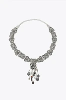 FLOWER CHARMS METAL BELT