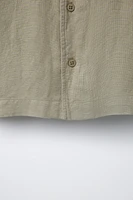 FLOWY LINEN BLEND SHIRT