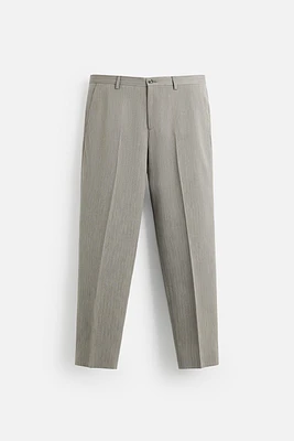 HERRINGBONE SUIT PANTS