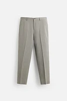 HERRINGBONE SUIT PANTS