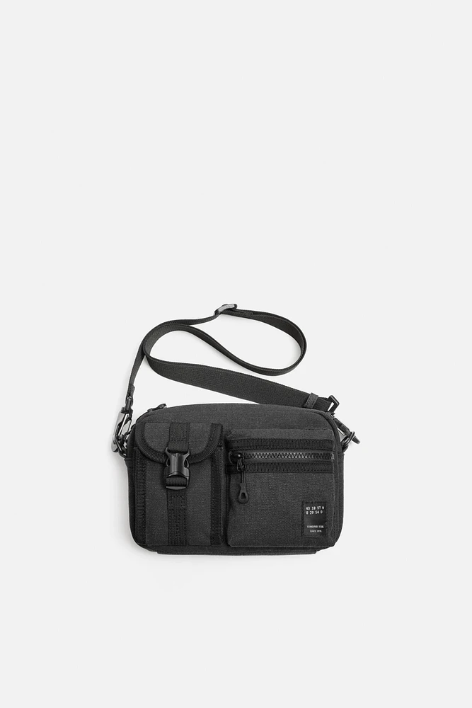 FABRIC POCKET CROSSBODY BAG