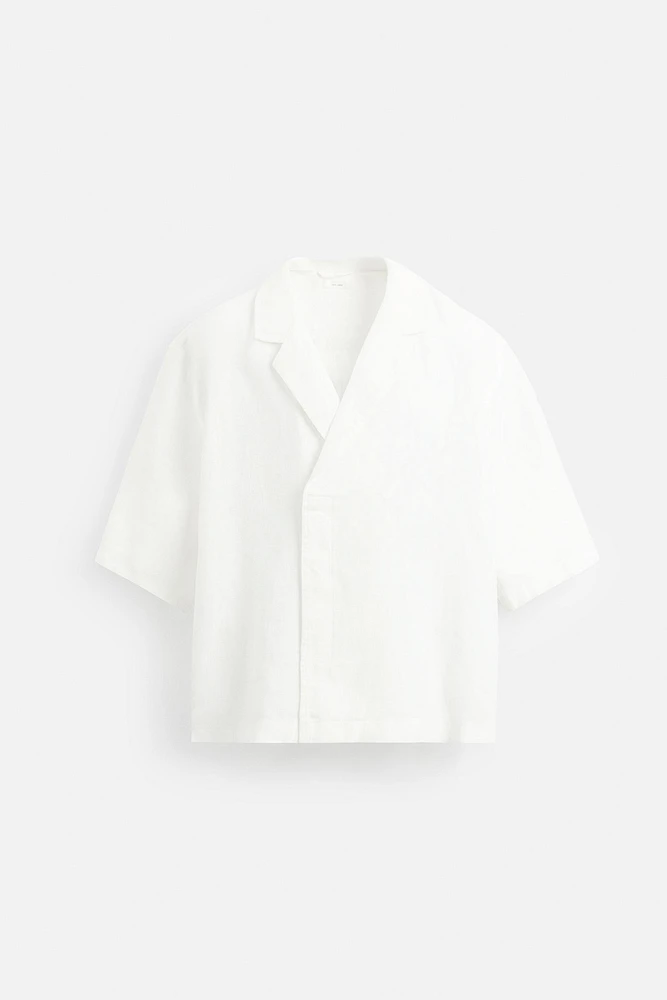 100% LINEN KIMONO SHIRT