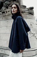 ZW COLLECTION CAPE JACKET WITH TAB DETAIL