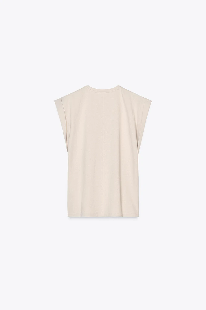 T-SHIRT RUSTIQUE MANCHES TOMBANTES