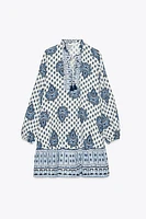 PRINTED MINI DRESS
