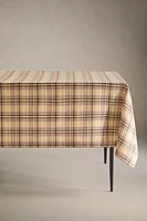 CHECKED COTTON LINEN TABLECLOTH