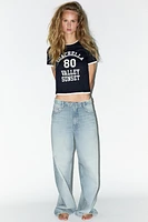 T-SHIRT EFFET DOUBLE INSCRIPTION