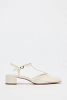 CHAUSSURES OUVERTES À L'ARRIÈRE BRIDES EFFET VERNI