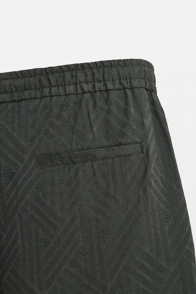 BERMUDA JACQUARD GÉOMÉTRIQUE