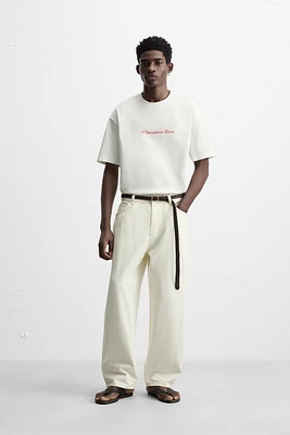 CONTRAST PRINT T-SHIRT