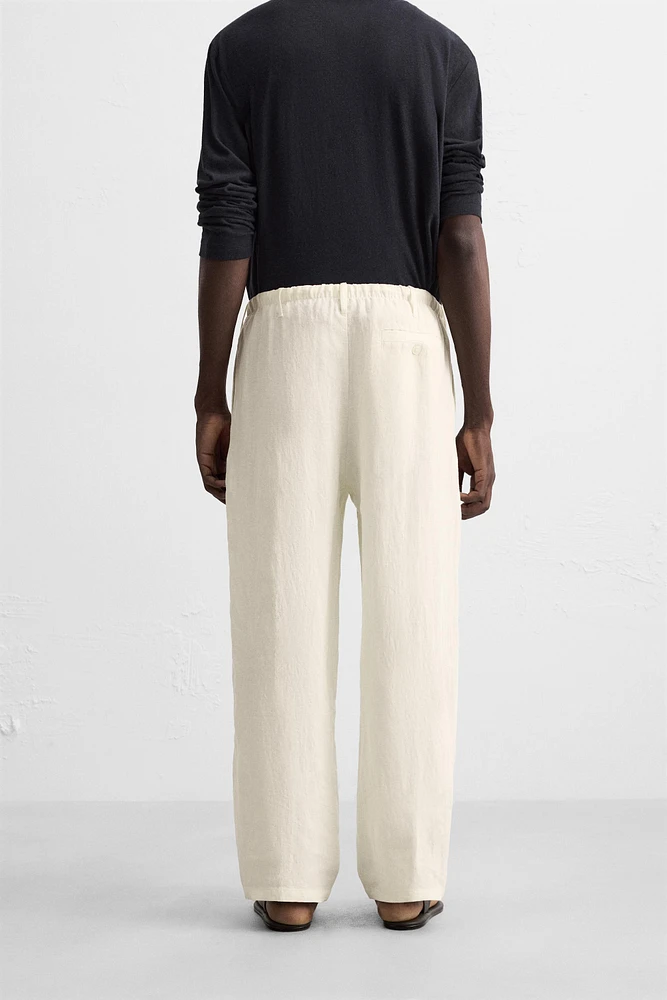 PANTALON 100 % LIN