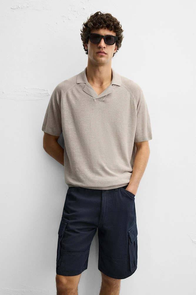 POLO EN MAILLE DE LIN