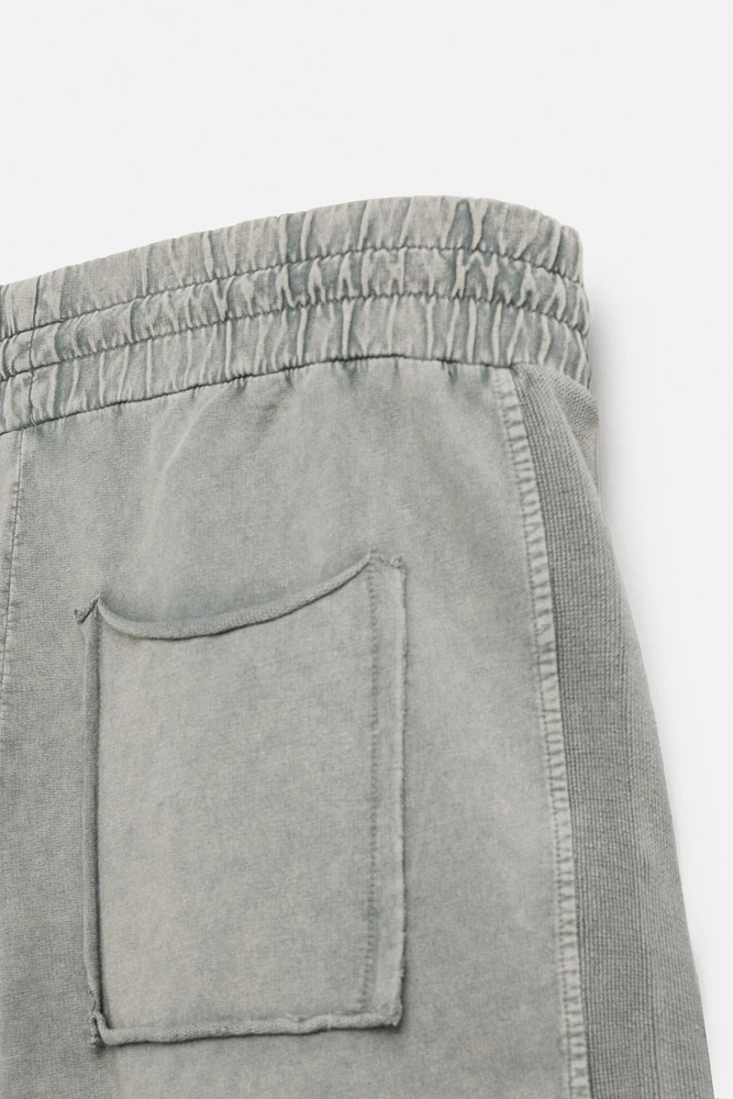 BERMUDA RELAXED FIT DÉLAVÉ