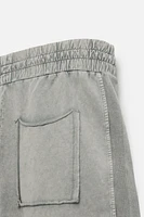 BERMUDA RELAXED FIT DÉLAVÉ