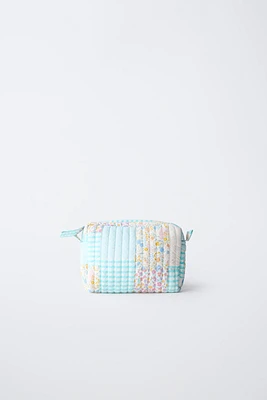 TROUSSE DE TOILETTE MATELASSÉE PATCHWORK