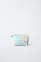 TROUSSE DE TOILETTE MATELASSÉE PATCHWORK