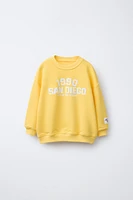 TEXT PRINT SWEATSHIRT