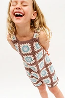 CROCHET KNIT OVERALLS