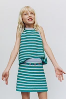 STRIPED KNIT TOP