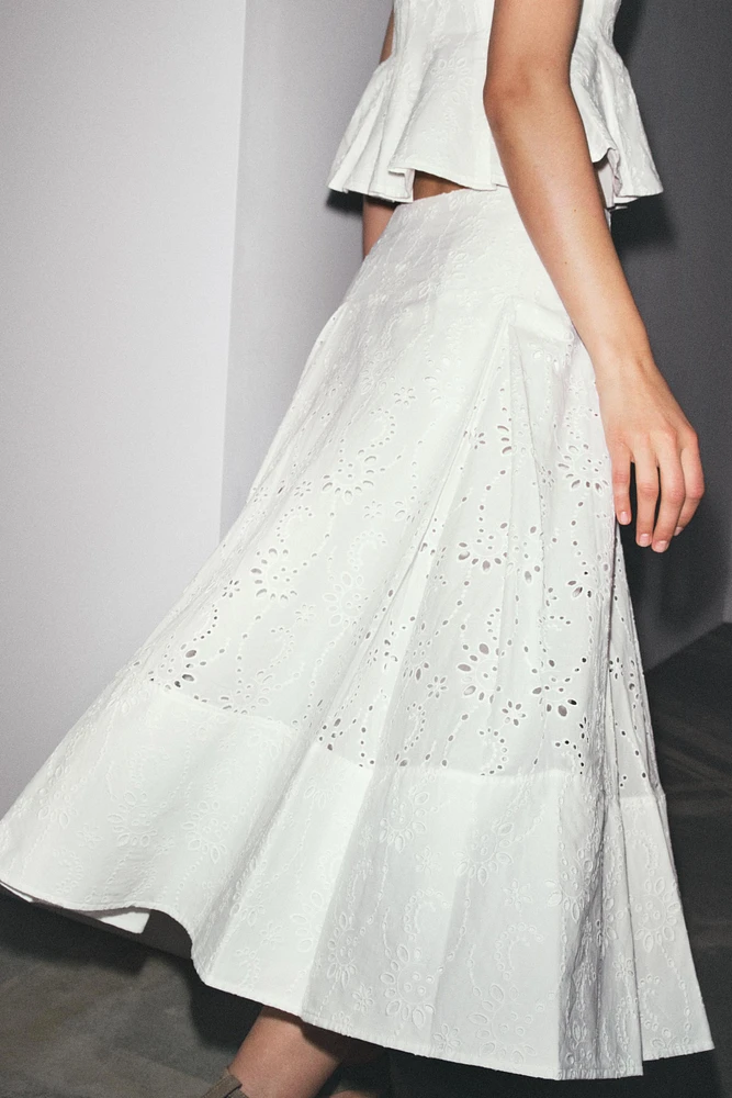 ZW COLLECTION EMBROIDERED CAPE SKIRT