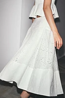 ZW COLLECTION EMBROIDERED CAPE SKIRT