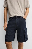 BERMUDA CARGO EN COTON - LYOCELL