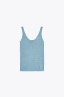 LINEN KNIT TOP