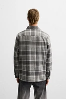 QUILTED PLAID OVERSHIRT