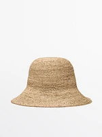 Chapeau raphia nœud