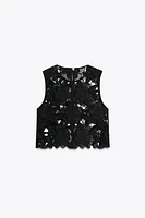TOP CROCHET FLEUR