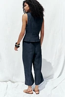 GILET CROISÉ EN LIN