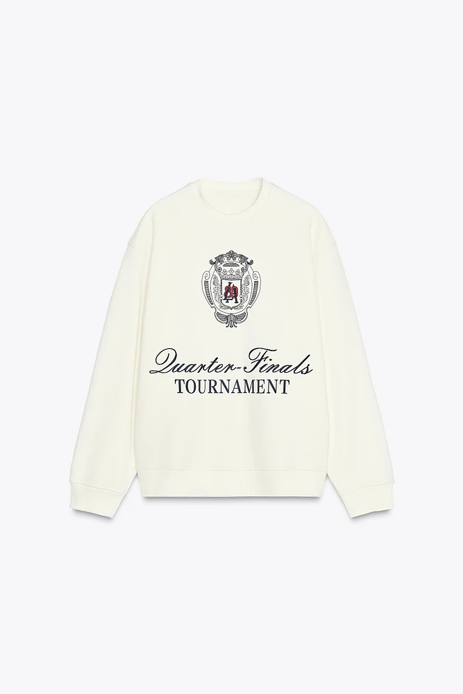 FRONT EMBROIDERY SWEATSHIRT