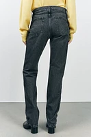 ZW COLLECTION LOW RISE STRAIGHT LEG JEANS