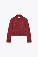JACQUARD BOMBER JACKET