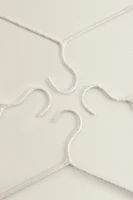 CINTRE BEIGE COTON ET LIN (LOT DE 4)