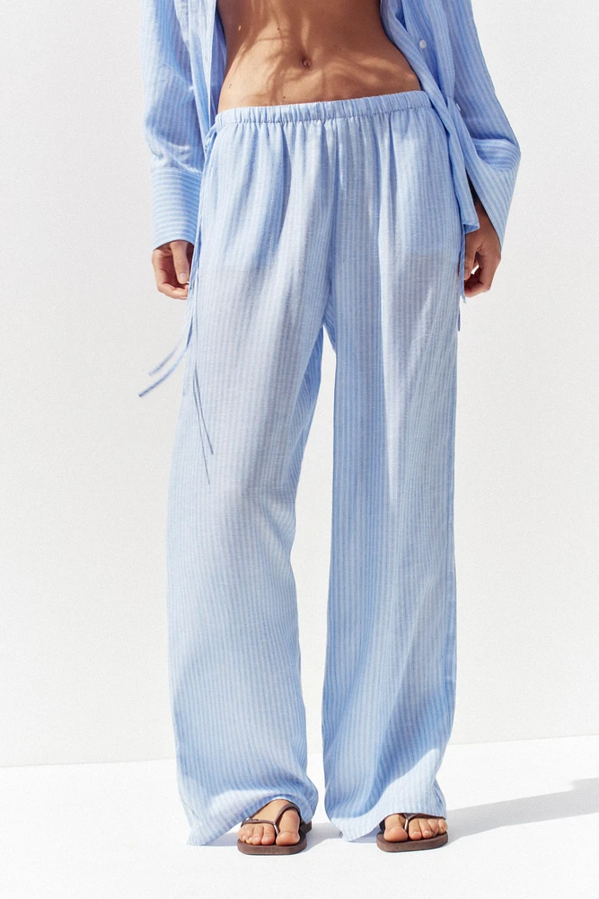 STRIPED PALAZZO PANTS