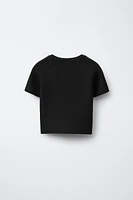 RIB BOW T-SHIRT