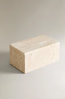 BEIGE MARBLE BATHROOM STORAGE BOX